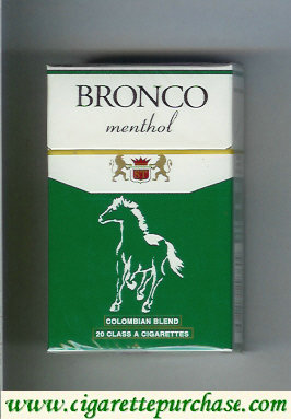 Bronco Menthol cigarettes